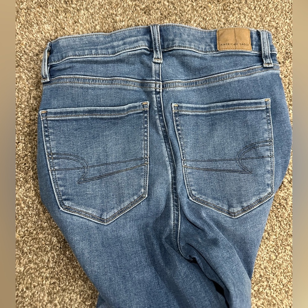 American Eagle Outfitters Blue Skinny Jegging next level stretch - Picture 3 of 15